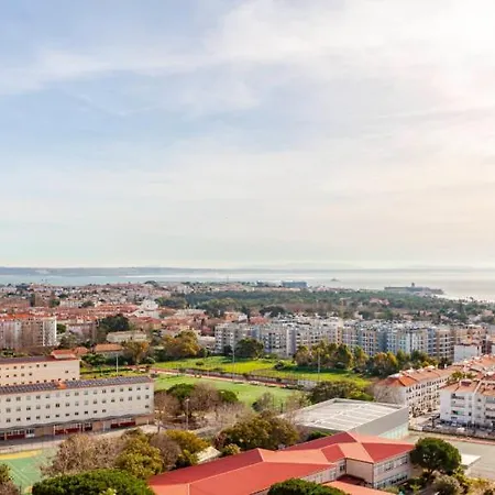 Apartament Penthouse Vista Mar In Lisboa Cascais Family And Work Friendly *
